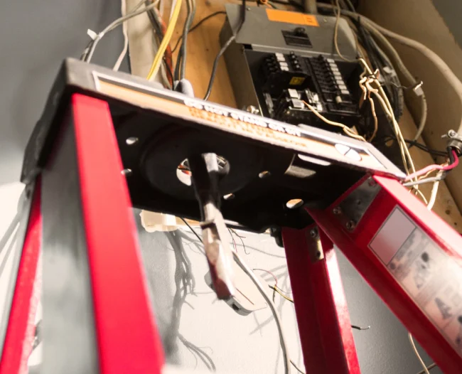electrical work of panel